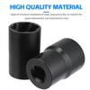 Bolt Extractor Set, 10 Piece Lug Nut Remover Socket Tool, 12Inch Drive Bolt Nut Extractor Kit,