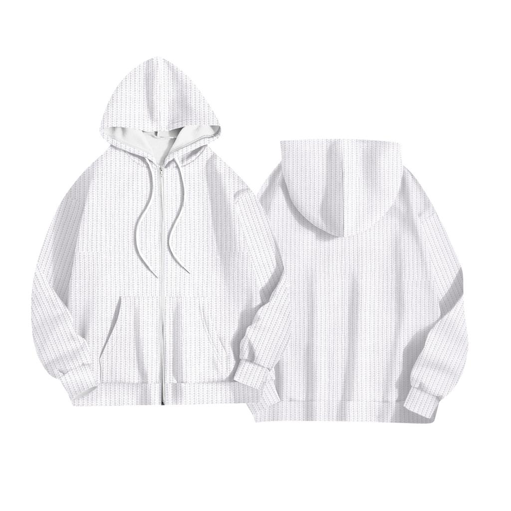 Women's Fashion Jacket Casual Printed Long-sleeved Hooded Cardigan Sweatshirts