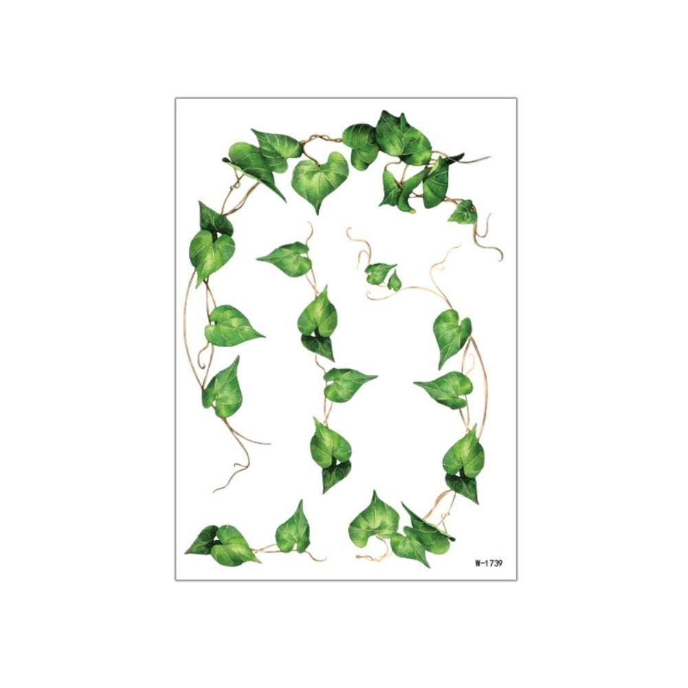 5 Vel Waterdichte Klimop Stickers Tattoo Stickers Elf Fee Make-up Stickers Nek Schouder Arm