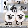 New Creative Sheep Toilet Roll Holder Cute Cartoon Sheep Tissue Box Funny Toilet Paper Holder Lovely 3D Printed Home Decoration