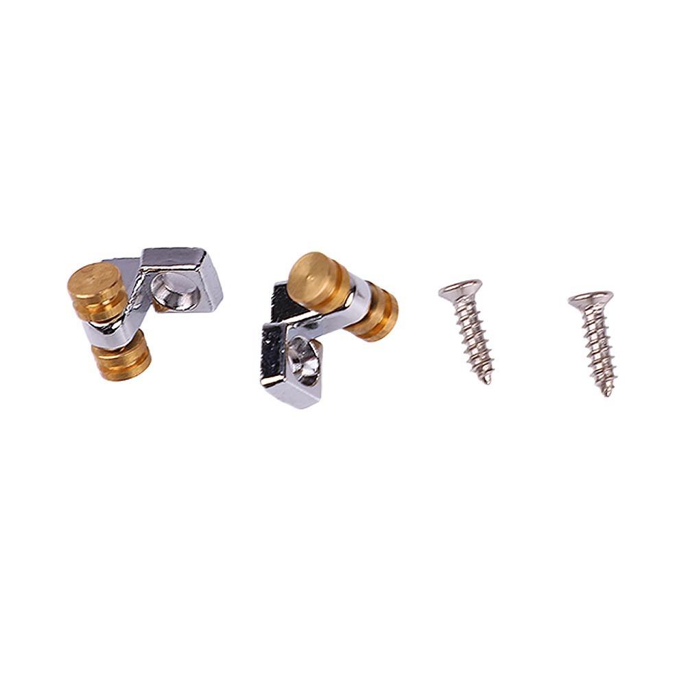 2PCS Chrome Electric Guitar Roller String Tree Metal Bass String Guides Electric Guitar