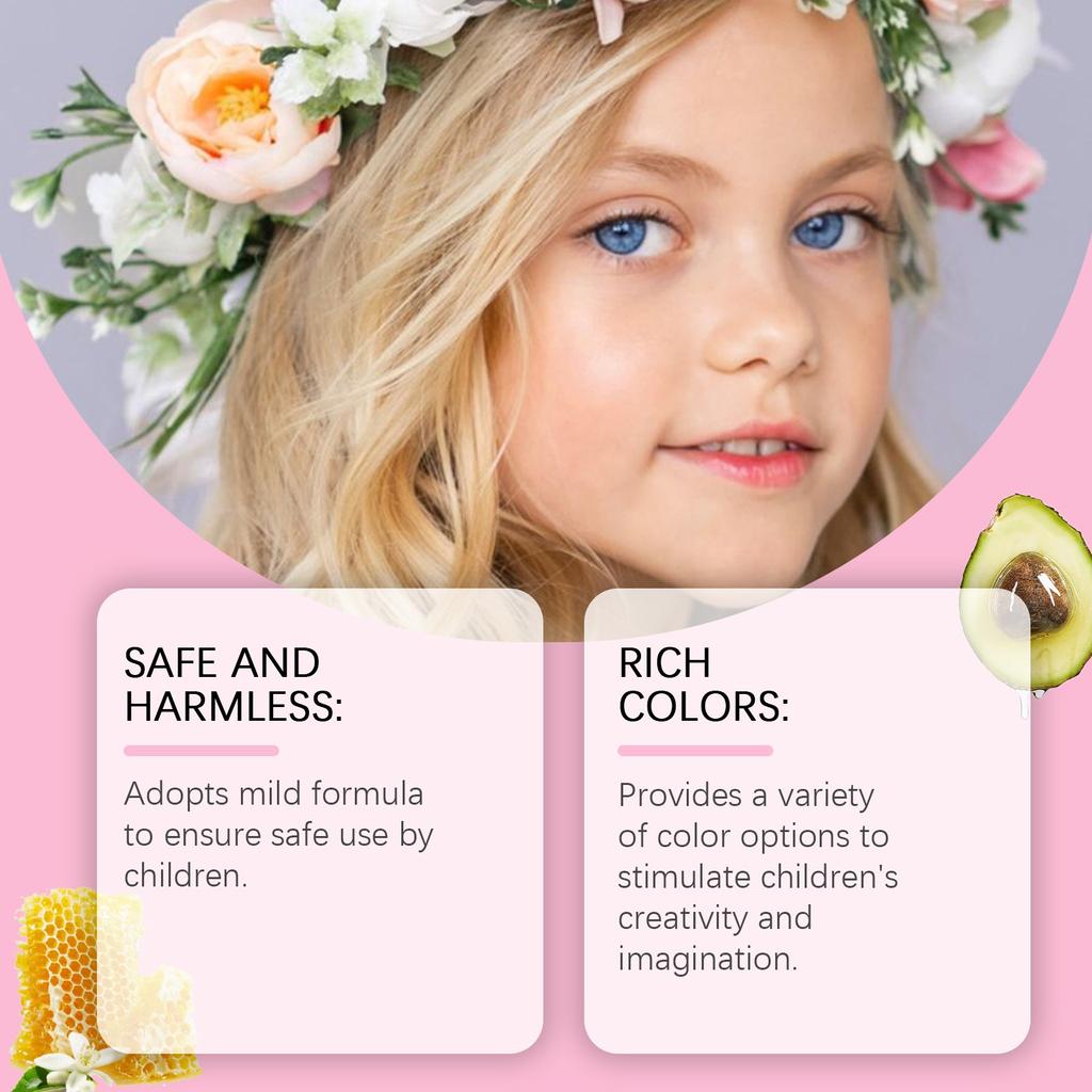 Dětská omyvatelná make-upová sada pro dívky, skutečná make-upová sada Batolecí make-upová sada s taštičkou na make-up, sada dětských hraček na líčení Vánoční narozeninový dárek