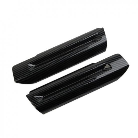 Carbon Fiber Style Inner Door Handle Panel Trim Cover for Ford Mustang 2015-2024