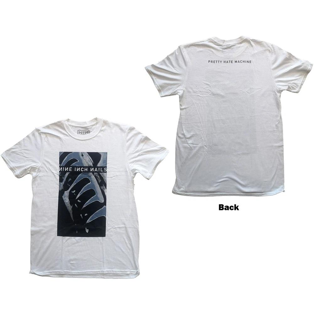 Nine Inch Nails Unisex Tshirt Pretty Hate Machine (Back Print) S