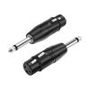 XLR 3Pin Female to 6.35mm 1/4 Inch TRS Male Mono Audio Connectors for Professional Sound Equipment