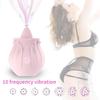 Tongue Vibrating  Jumping Flirting Appeal Device For Women Rose Clit Massage Sucking