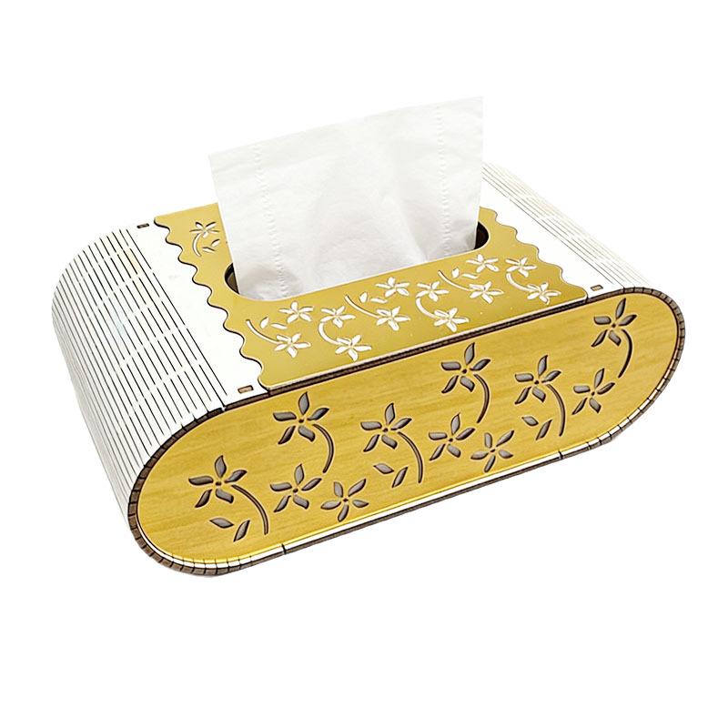 2026 New Wooden Carved Tissue Box, European Style Tissue Dispenser, Household Tabletop Storage Box, and Baby's First-year Gift