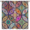 Southeast Asia Thai Floral Semi-blackout Curtains Colorful Bohemian Mandala Curtains Decor Bedroom Living Room Window Curtains