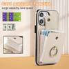 Crossbody Cards Solt Wallet Leather Case For iPhone 16 Pro Max 15 Plus 14 13 12 11 16e Ring Holder Kickstand Package Bag Cover