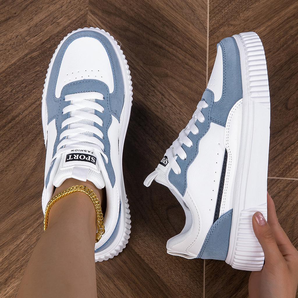 Men's Shoes Summer Breathable Trendy Versatile Casual White Sneakers Youth Non-Slip Sports Thick-Soled White Shoes