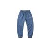 Li Ning Loose Fit Washed Denim Long Pants Men Bottoms Light-Gray-Blue AJEQ005-1