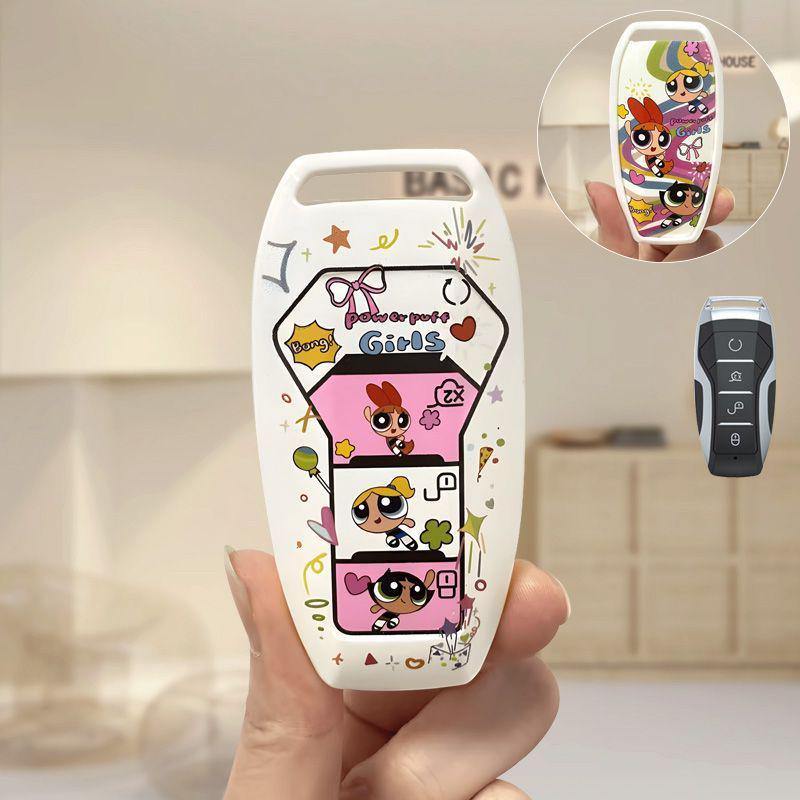 BYD Key Case Compatible with Han, Haiou, Qin Plus, Song Pro, Dolphin, Tang, Destroyer 05, Han EV, and Surui Models