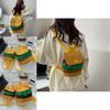 Adorable Plush Hamburger Backpack For Spring 2023 Trendy Casual Style With Large Capacity