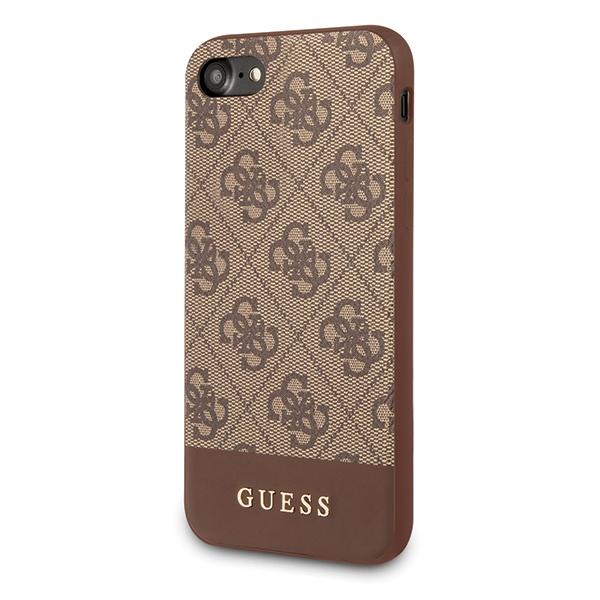 Guess Guhci8G4Glbr Iphone 7/8/Se 2020/ Se 2022 Brązowy/Brown Hard Case 4G Stripe Collection