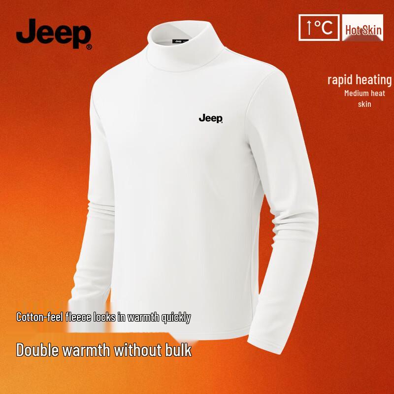 JEEP Men's Thermal Half-Turtleneck Long-Sleeve T-Shirt