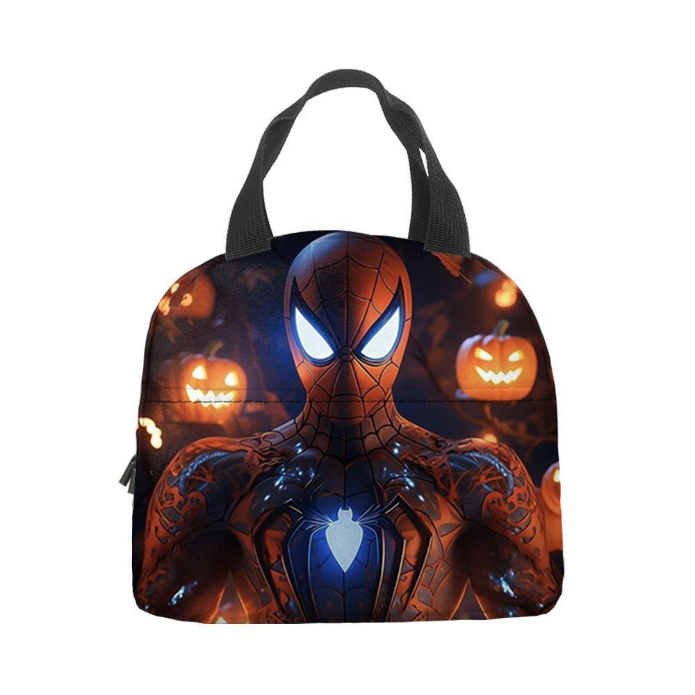 Spider-Man Handheld Bento Bag Insulation Bag Lunch Box Bag Lunch Bag with Lunch Bag Lunch Box Storage Bag