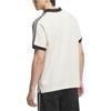 Adidas Originals Waffle Short Fashion Soft Comfortable Striped Versatile Polo Shirt Men Tops White JV9265