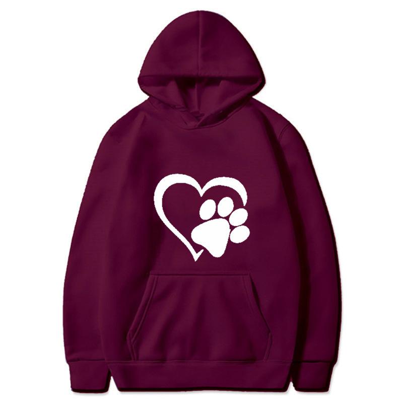 2025 spring and autumn men's black cat claw love couple shirt hooded sweater direct supply one piece hair