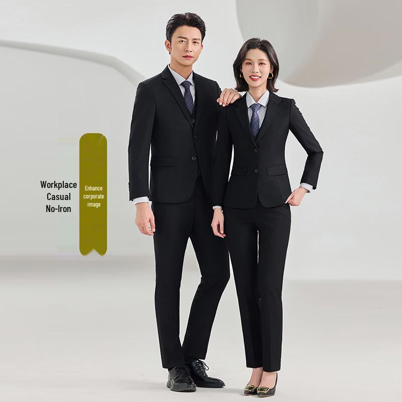 Tluoman Unisex Wrinkle-Free Business Suit Set