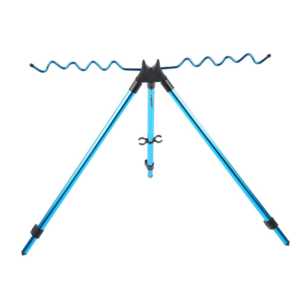 Aluminium Alloy Dazzling Portable Sea Pole Bracket Tripod Telescopic Fishing Rod Stand Rest Tackle Accessory