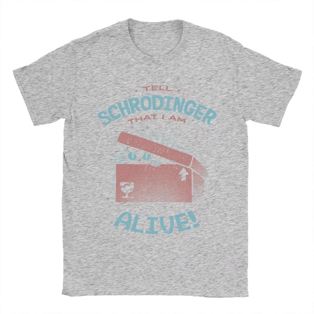Tell Schrodinger That I Am Alive By Tobe Fonseca Cat T Shirt Unisexs Clothing Women TShirt Crew Neck Tees 2026 Summer T Shirt