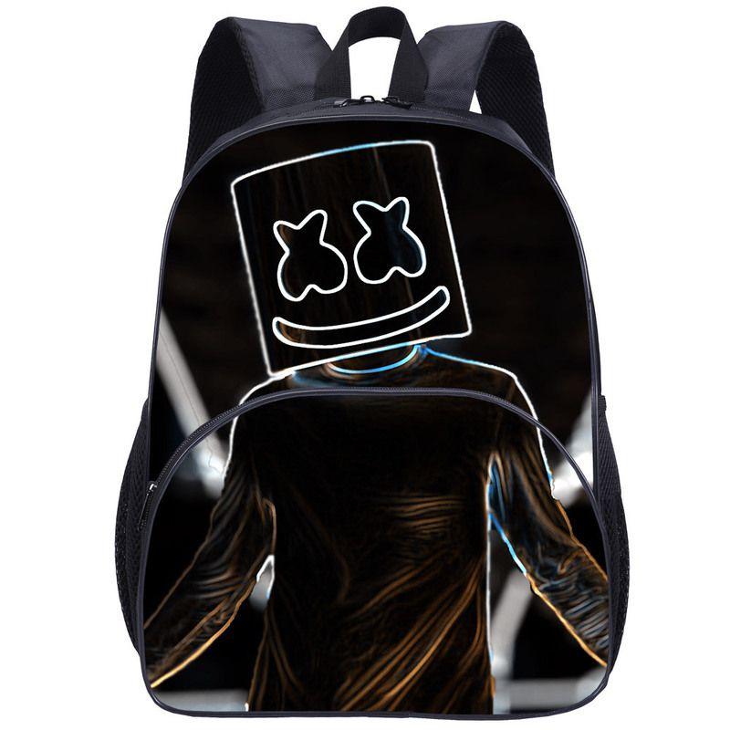 Trendy Dj Marshmello Kids Backpack With High Capacity And Breathable Design