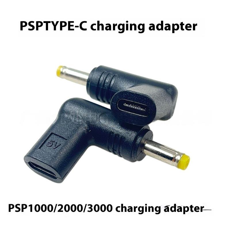 1 kus Typ C Na Pro Psp1000/2000/3000 Hra DC Jack Zástrčka Na USB C Nabíjecí Adaptér USB C Nabíječka Konvertor