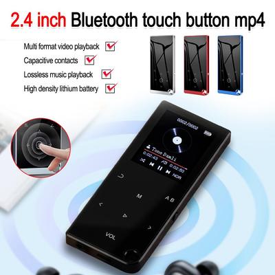 Bluetooth 5.0 Lossless MP3 Music Player HiFi Portable Audio Walkman com FM/eBook/gravador/MP4 Video Player Tela de 2,4 polegadas