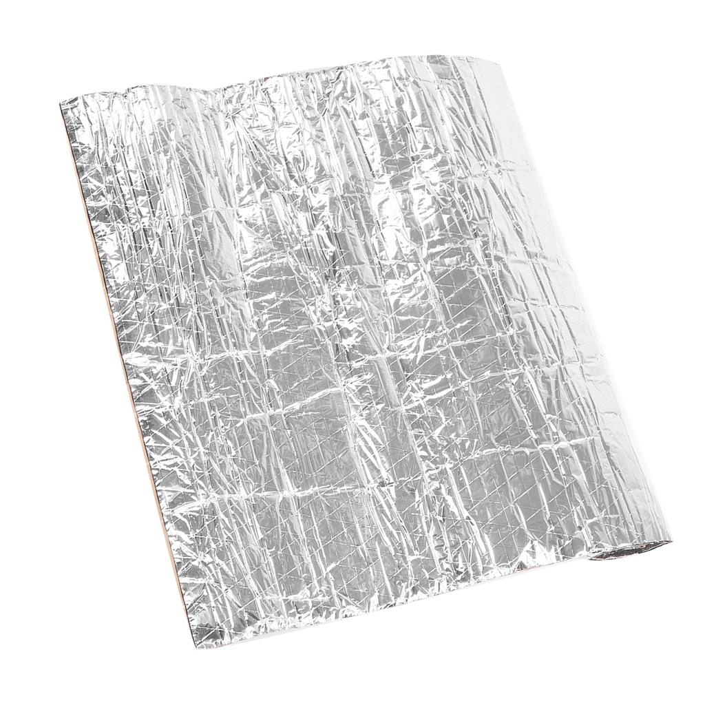 0.5x1m Car Sound Proof Deadening Mat Aluminum Foil Noise Heat Insulation for Automotive