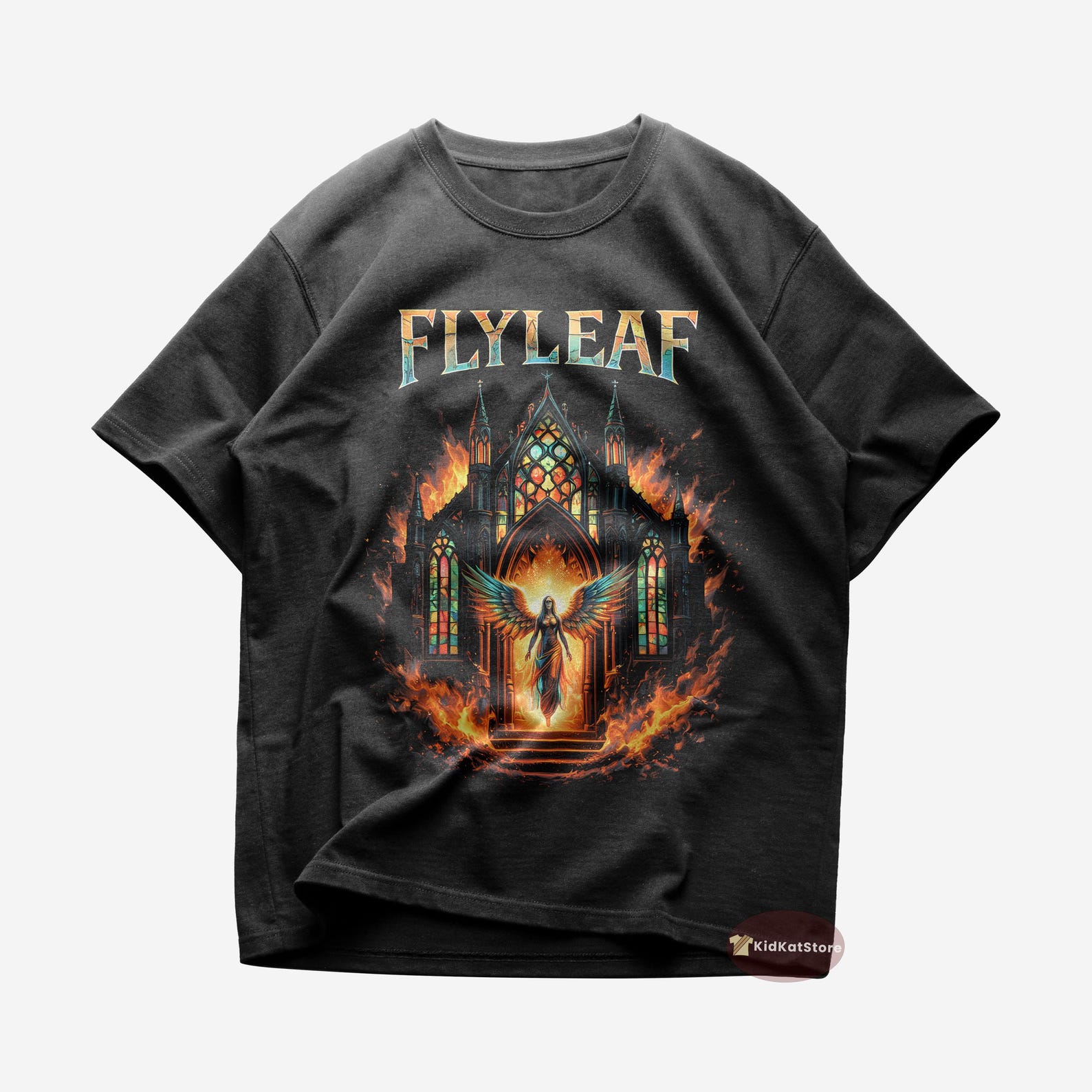 Flyleaf T shirt | Metal-Rock Music Shirt | I m So Sick | All Around Me | Again | Fully Alive | Flyleaf Merch | Cotton Tee L