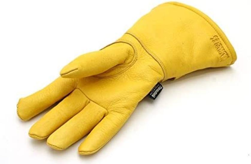 DEGNER Winter WL235W Gloves, Deerskin/Hipora/Thinsulate, Black, M,