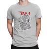 Men's T-Shirt Emblem A50 Engine Funny Cotton Tees Short Sleeve BSA Moto T Shirt Round Neck Tops Adult
