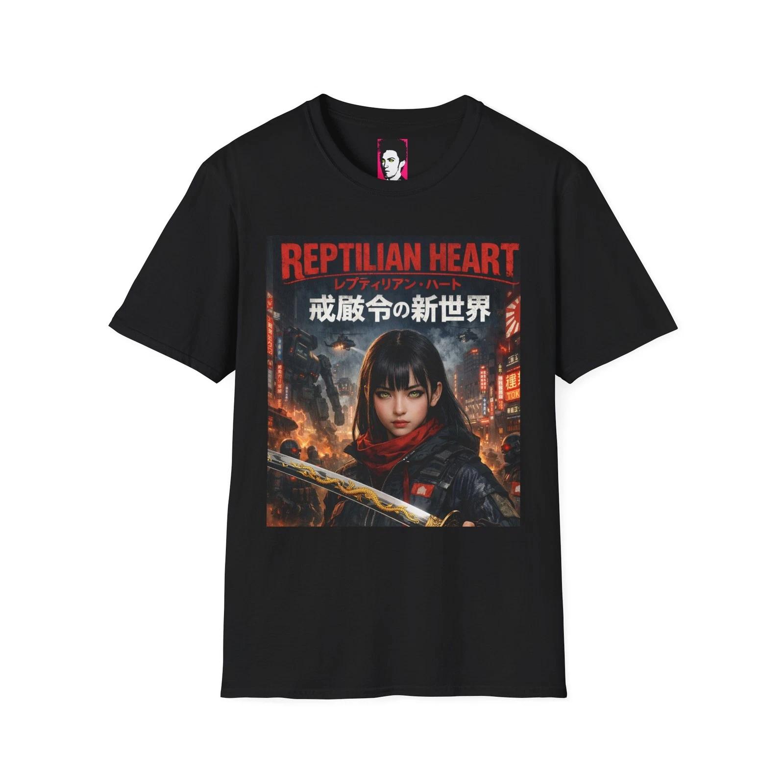 Reptilian Heart - Japanese Girl T-Shirt | Novatone Records S