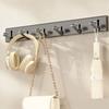 Space Aluminum Clothes Hooks Wall Mounted Waterproof Coat Hook Decorative Moisture-proof Sticky Hooks Living Room