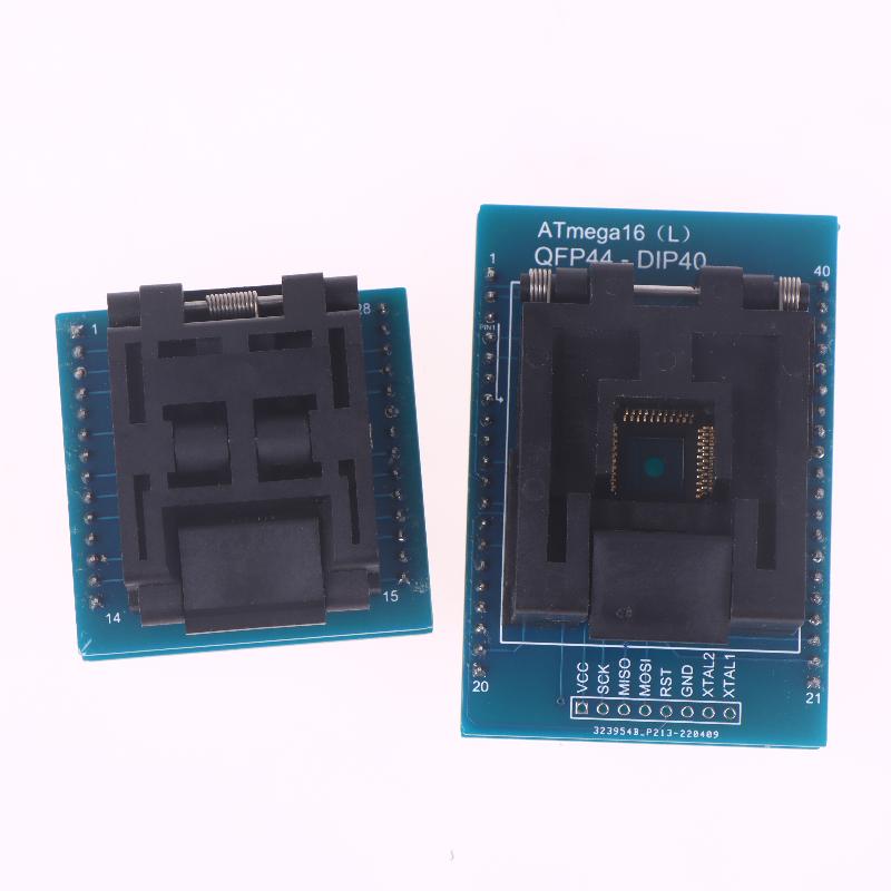 Tqfp32 To Dip28 Tqfp44 To Dip40 Avr Programmer Adapter Chip Test Socket Burning Seat Integrated Circuits