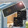 Energy Saving Solar Powered Ventilation Fan 12V Silent Strong Exhaust Roof Wall Mount Kitchen Bathroom