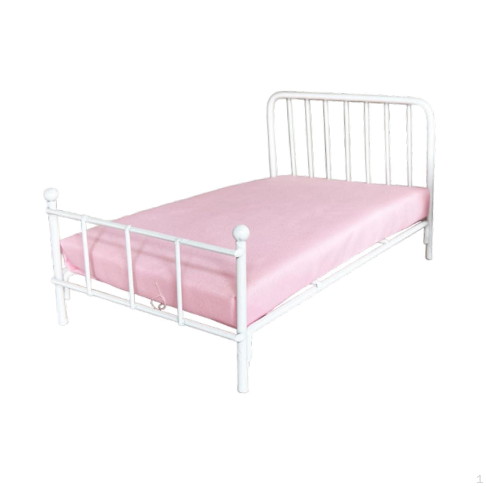 

1/12 Кукольный домик Кровать Украшения Аксессуары,Сделай сам,Моделирование,Мебель для кукольного домика,Миниатюра белый