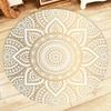Boho Ethnic Style Eye Print Round Rug Soft Non Slip Carpet Modern Home Decoration Mat for Living Room Bedroom