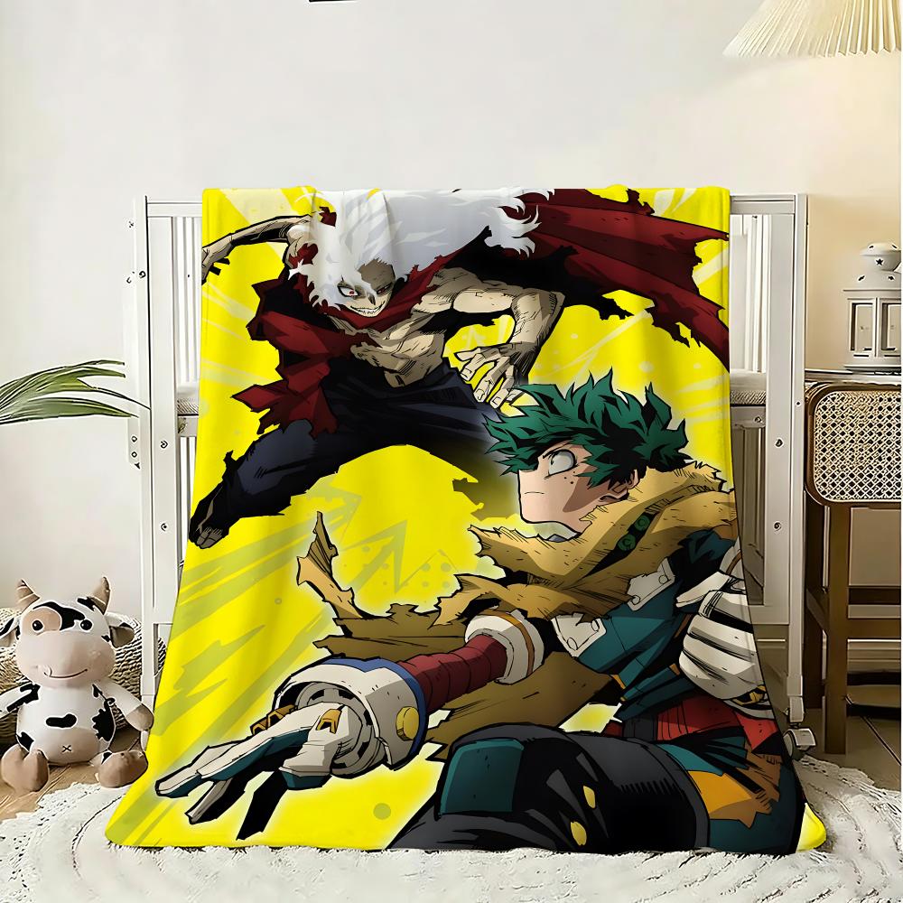 My Hero Academia Anime Throw 240g Flannel Blanket Lightweight Soft Skin-friendly Summer Thin Throw Blanket