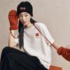 Fila Original Peony Flower T Fashion Simple Classic Retro Casual Sports Comfortable Knitted Loose Short Sleeve T-Shirt Unisex Tops F51U619101FWT