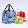 Christmas Snow Cartoon Gift Deer Insulated Lunch Bags Cartoon Resuable Thermal Cooler Food Lunch Box Kids School Children