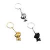 Keychain Pendant Little Deer Design Zinc Alloy Key Chain with Metal Ring Chain Buckle Portable Lightweight Key Holder Backpack Car Accessory