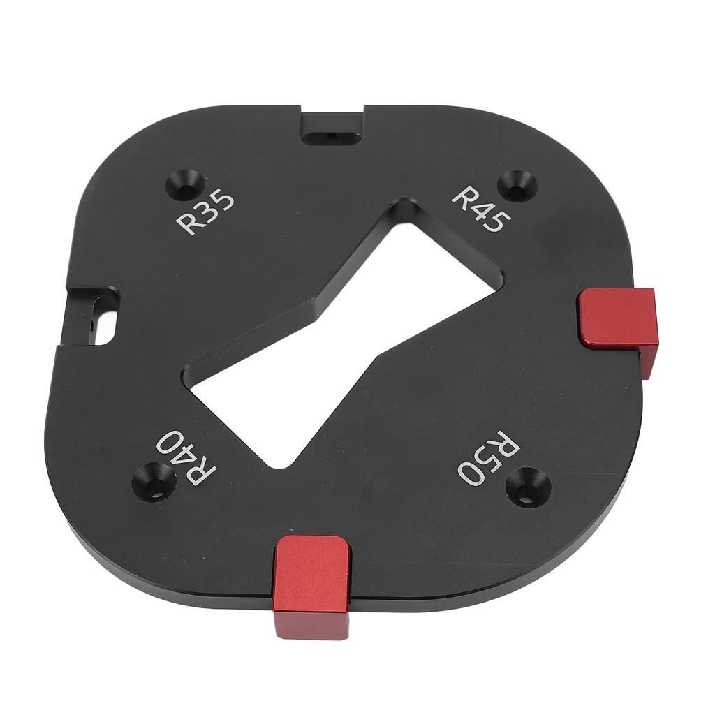 Round Corner Template with Locating Block R35 R40 R45 R50 Radius Routing Tool for Woodworking Carving Chamfering