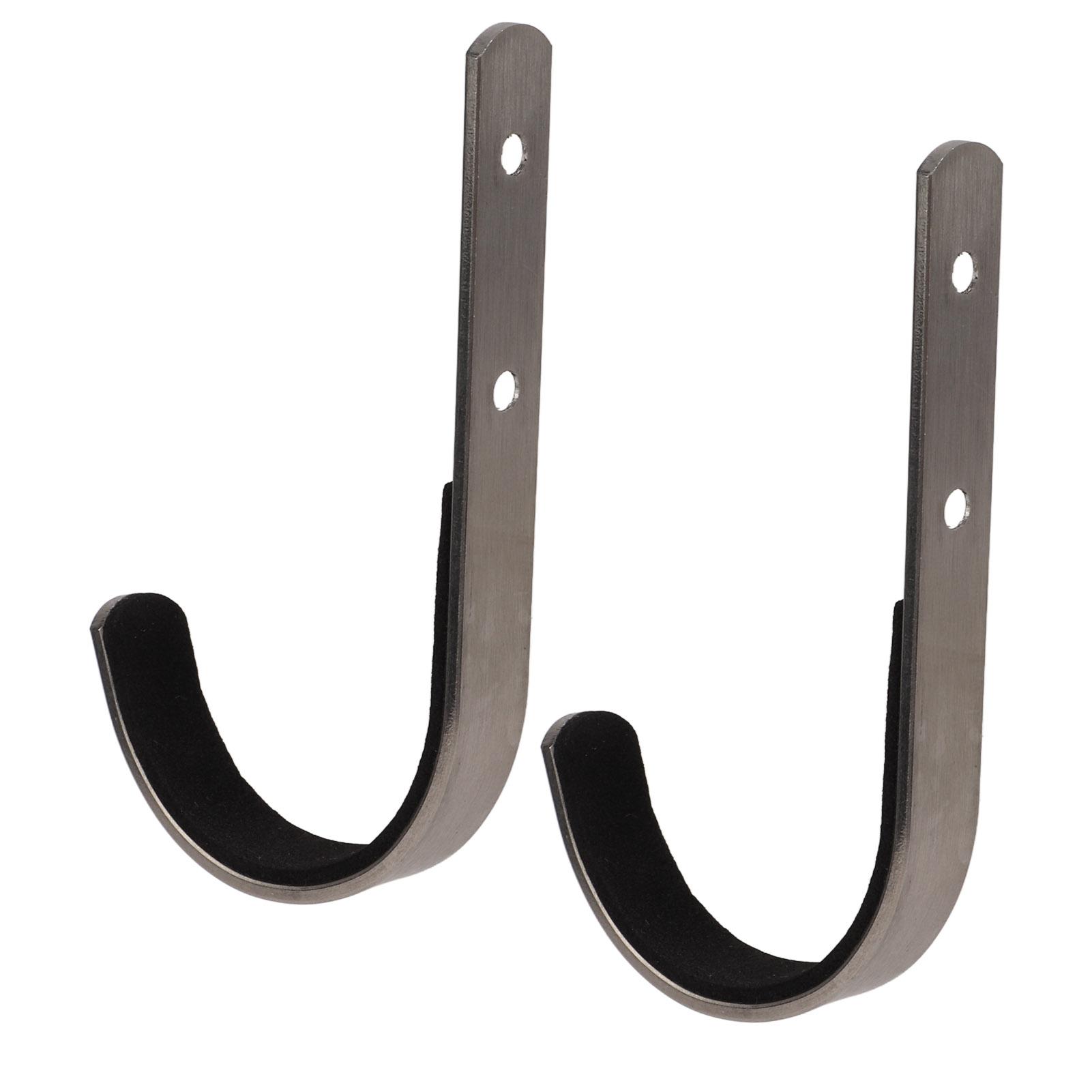 

2 шт. Настенные вешалки Стойка для хранения J-крюк для лучного лука с мягкой подкладкой Охотничье снаряжение