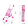 Foldable Dolls Pram Multicolor Doll Handcart Creative Baby Walker  For Boys Girls