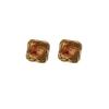 Maillard Silver Needle Heart Earrings: Geometric Irregular Resin Studs for Women