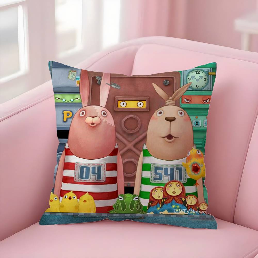 Anime U-Usavich Pillow Case Sofa Short Plush Double-sided HD Printing Room Home Office Gift Cushion Cover