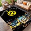 Borussia Dortmund Print Rug, Washable Floor Carpet, For Entryway Dorm Laundry Room Office Study, Home Decor Birthday Christmas Gift