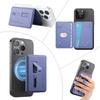 Adjustable Viewing Angle Phone Stand Card Storage Foldable Design Magnetic Backing PU Leather Construction