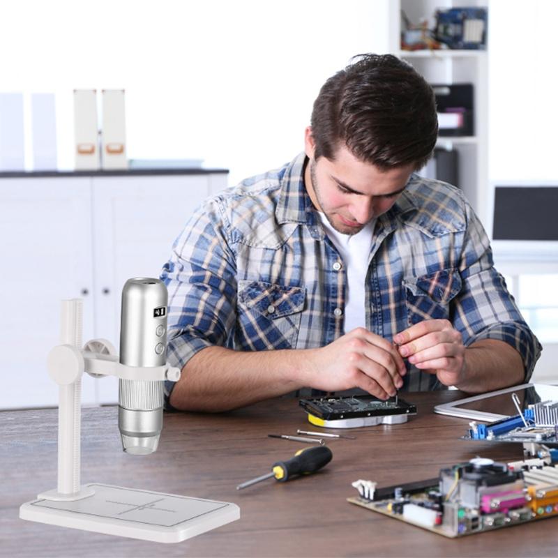 LCD 2MP Digital USB Microscope 1000x Wifi Mobile Phone Microscope Support Ios An-droid Pc Video Microscope